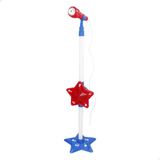 Bontempi Scène réglable en hauteur Microphone Rouge