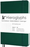 Hieroglyphs Notitieboek A5 Gelijnd - Hardcover - 192 Pagina's - Groen