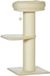 PawHut Poteau griffoir avec poteau griffoir en sisal, 2 plateformes, panier, beige