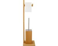 MSV Toiletborstel met Houder en Toiletpapierhouder – WC Combinatie Set met WC Borstel en Rolhouder – Hygiënisch en Compact