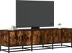 Maison Exclusive - Meuble TV en chêne fumé, 150x35x41 cm, en panneaux de particules et métal