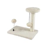 Kittenboom met speelgoed, 30 x 20 x 28 cm, ecru