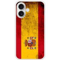 Apple iPhone 16 Drapeau espagne Verstevigd hoesje met sublimatie bedrukking