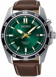 Seiko Basic SKA791P1 Heren Horloge - 42 mm - Groen/Zilverkleurig