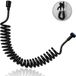 Unyqoos® Flexible telescopische doucheslang zwart 500 cm