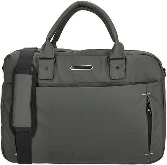 Enrico Benetti Northern Dames & Heren laptoptas - 17 inch - Werktas A4 - Polyester - Groen