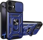 Techsuit Hoesje geschikt voor Apple iPhone 17 - Camshield Back Cover - Blauw
