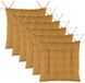 Stof Textile coussins de siège DUO - 6x - ocre