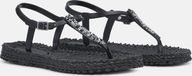 Ilse Jacobsen Slippers met enkelband en glitter CHEERFUL10G - 001 Black