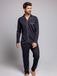 zd ZERO DEFECTS ZERO DEFECTS Pyjama lang 'Marine 100% mercerized cotton' marine