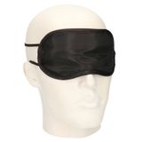 Merkloos / Sans marque Wellness 2x Slaap Ontspanning Oogmasker - Zwart - 18 cm