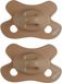 Difrax Difrax fopspeen natural - newborn - lichtbruin - 2 stuks