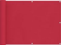 vidaXL Balkonscherm 75 x 300 cm Oxford Stof Rechthoekig Bordeauxrood