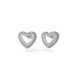 PENDIENTE Guess Zilver Hartje Zirkonia Wit 1.30 cm