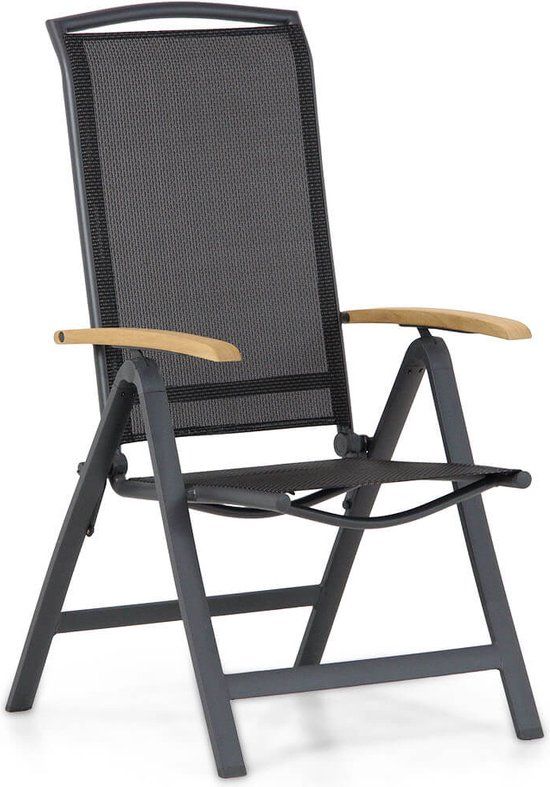 Lifestyle Rosello Tuinstoel - Grijs-antraciet - Aluminium