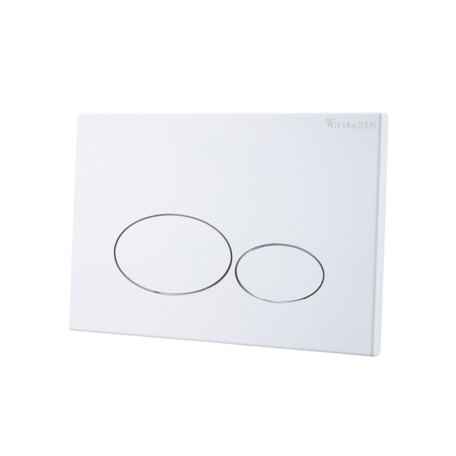 Wiesbaden Drukplaat wiesbaden x32 metal voor inbouwreservoir glans wit
