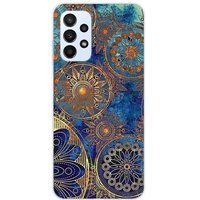 Samsung Siliconen hoesje compatibel met Samsung Galaxy A23 4G, Samsung Galaxy A23 5G Mandala blauw