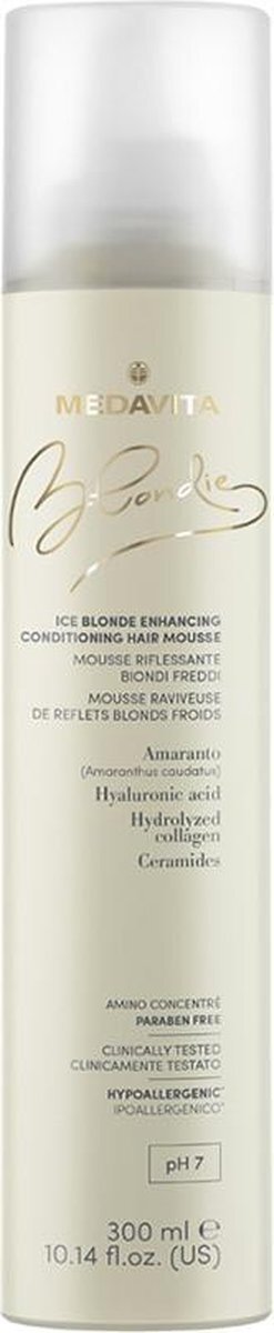 Medavita Blondie Ice Reflecterend schuim voor koudblond 300 ml