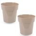 PARENCE. - Set van 2 kleine plastic potjes – Ø 12 cm – lichte en duurzame potten zonder drainagegat – ideaal voor zaailingen, stekken, kamerplanten – willekeurige kleur