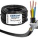EBROM Kunststof kabel rond H05VV-F 3 x 1,5 mm² 3G1,5 mm² kleur zwart kabellengte 5 m