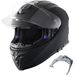 Casque moto sans marque - Casque intégral - Bluetooth intégré - Visière interchangeable - Homologué DOT - Calotte en ABS - Ventilation - Doublure confortable - Noir - L