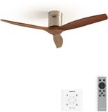 Create - Plafondventilator WIND CALM NATURAL WOOD 40W Nikkel / Donker hout
