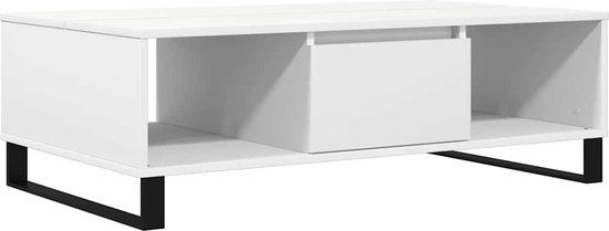 vidaXL Salontafel 104x60x35 cm bewerkt hout wit