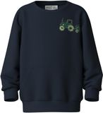 NAME IT Jongens Sweater NMMVUGO LS NREG SWEAT BRU - Maat 110 - Katoen - Navy Blazer