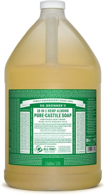 Dr. Bronner's Pure-Castile Liquid Soap - Almond - 3780 ml