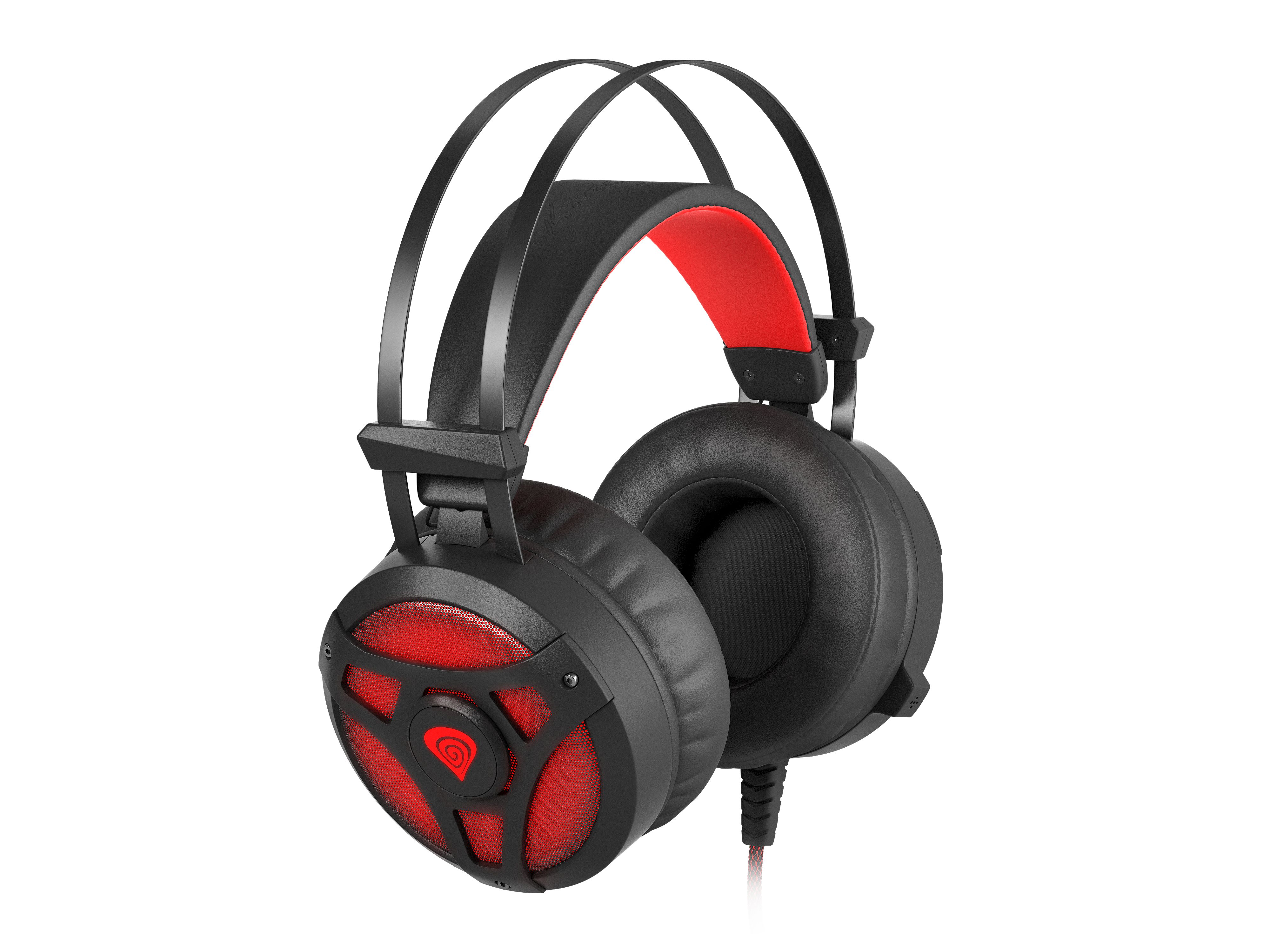 Genesis Neon 360 Headset Bedraad Hoofdband Gamen Zwart, Rood
