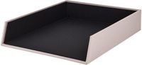 Rössler Papier Rössler SOHO A4 Brievenbak | A4 Documentenbak | Bureau-organizer | Stapelbare opbergvakken | Bureau-accessoires | 32 x 26 x 6 cm | 1 stuk | Kleur: Roze | Poeder