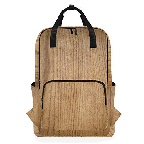 MONTOJ Travel Rugzak Houten Textuur Patroon School Rugzak