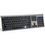 Bluestork KB Grapheme - Draadloos Bluetooth-toetsenbord & 2,4 GHz AZERTY FR