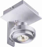 Artdelight Spot Meist 1 lichts aluminium
