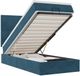 vidaXL Ottoman Bed with Mattresses and LEDs 100x200cm Velvet Dark Blue
