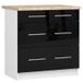 AKORD Furniture Factory KS0POLIBIACZARPOL3S015 meuble de rangement pour cuisine et salle à manger