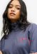 Superdry Veste d'entraînement à col haut et contraste - Femme - XS - Coton/Polyester - Navy/Scarlet