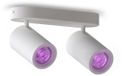 Calex Smart Plafondlamp - 2-Lichts - Slimme Opbouwspot - Ovaal - Wit