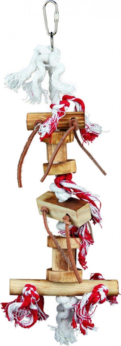 TRIXIE Houten Speelgoed + Leder Straps 35cm