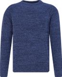 Barbour Trui Lamswol Knitted Navy - Maat XL - Heren