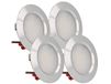 LedLux 4 pièces mini-spots LED encastrables ronds étroits 3 W CC 12 V 24 V alésage 50 mm spots pour cuisine salle de bain camping-car