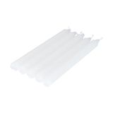 Set Essentiel Set van 5 kandelaarskaarsen, 20 cm, wit