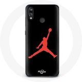 Maniacase Hoesje voor Huawei P20 Lite Air Jordan Logo Red