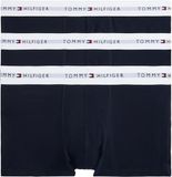 Tommy Hilfiger Heren Trunk Signature Boxer Shorts 3 Pack, Veelkleurig (Westijnhemel/Woestijnhemel/Woestijnhemel), S