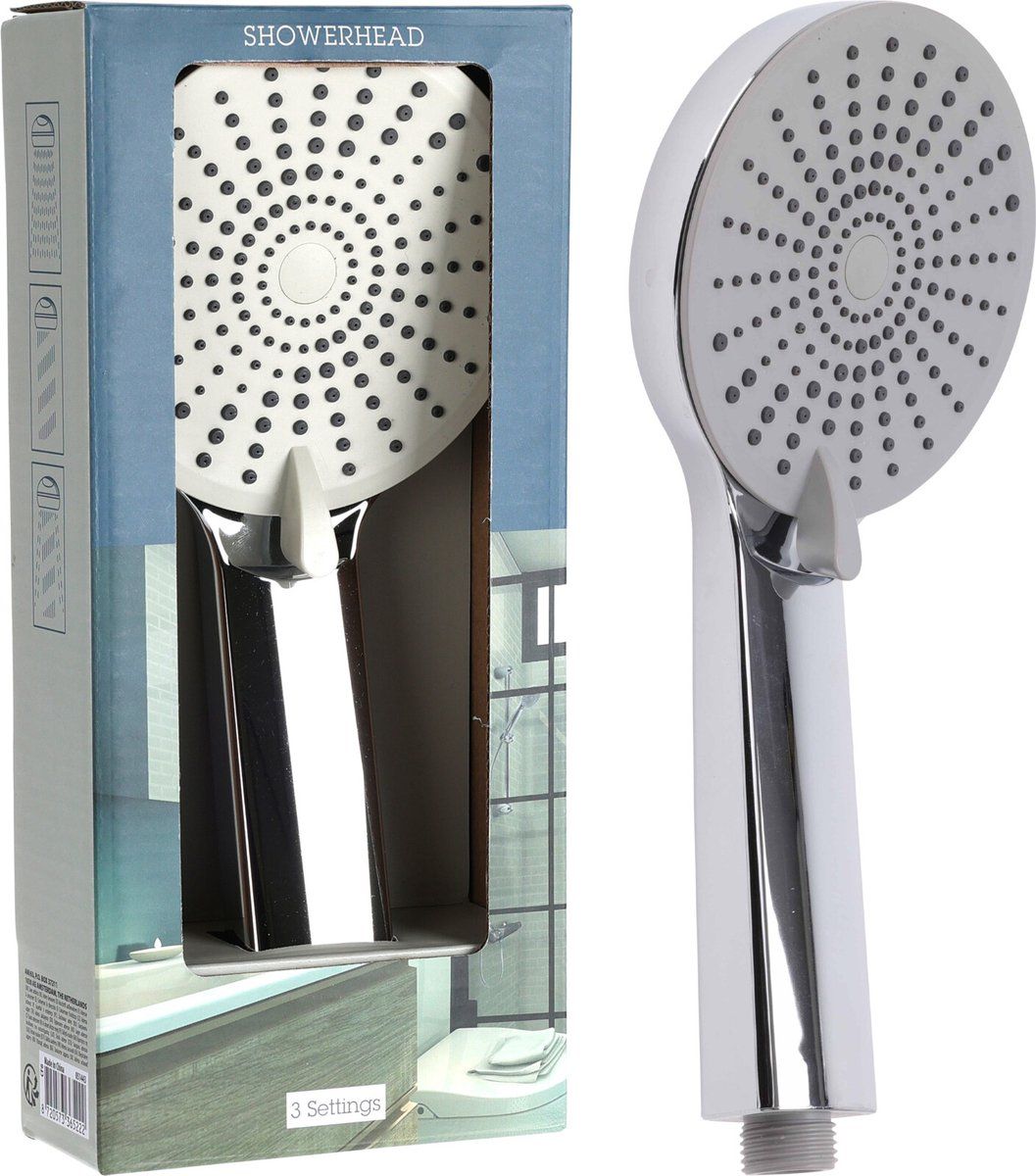 Bathroom Solutions Luxe Douchekop - 3 functies - Chroom