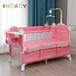 Imbaby - Berceau portable élégant - Berceau pour bébé avec table à langer - Rose