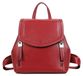 Sac à dos classique pour femme en cuir véritable couleur lie-de-vin