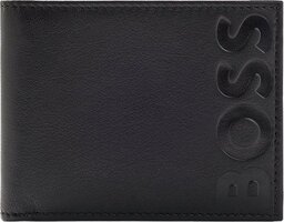 Hugo Boss Big BB 6cc Billfold Portemonnee - RFID - Leer - Zwart - Heren