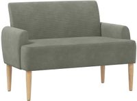 vidaXL Lovingseat met knoopge tuft Lichtgrijs 116 x 67 x 81 cm
