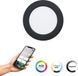 EGLO connect.z Fueva 6-Z Smart Inbouwspot - Zwart - LED - Ø 12 cm - Instelbaar RGB & wit licht - Dimbaar - Zigbee